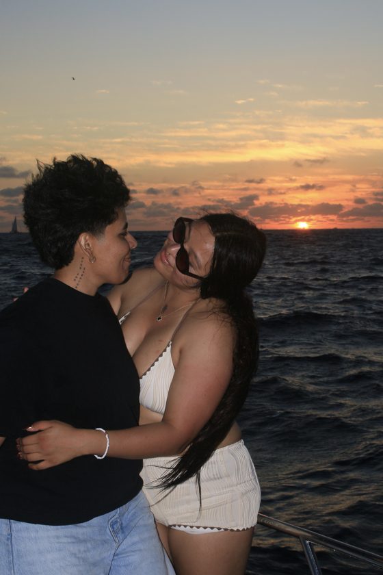 Juntos al atardecer
